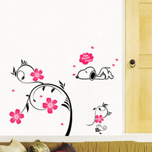 ... sticker for kid room/nursery/baby room sleeping snoopy 50*70 cm retail