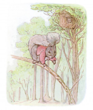 Once upon a time there was a little fat comfortable grey squirrel ...