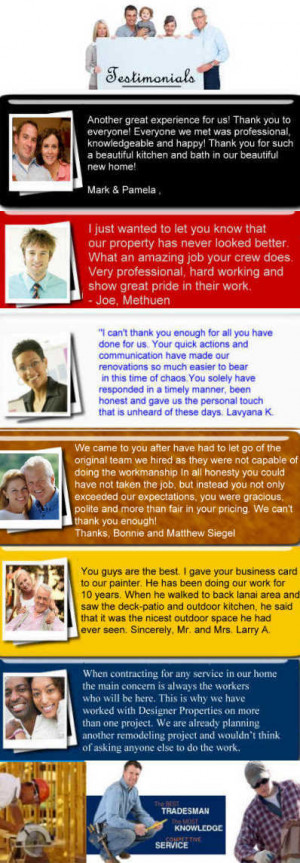more testimonials available