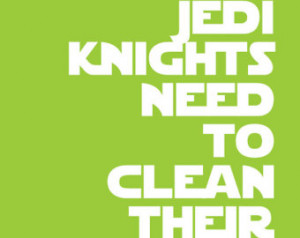 ... Star Wars Quote Prints for Nursery/Boys Room/Jedi Knight - 8x10