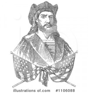 Royalty-Free (RF) Christopher Columbus Clipart Illustration #1106088