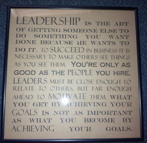 Gift for boss: Combined leadership quotes with different fonts print ...