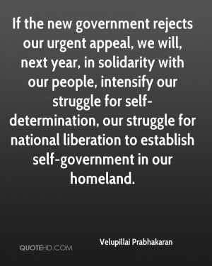 ... for national liberation to establish self-government in our homeland