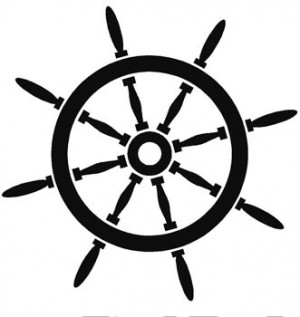 SHIP WHEEL - BOAT YACHT DECAL STICKER KIT