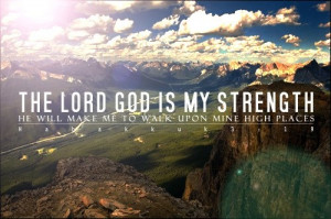 Myspace Graphics > God Quotes > the lord god is my strength Graphic