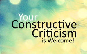 Accepting Constructive Criticism in Education