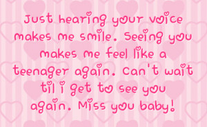 ... teenager again can t wait til i get to see you again miss you baby