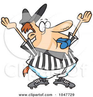 Royalty-Free (RF) Referee Clipart & Illustrations #1