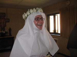 Here is the above young girl, now Sr. Agnes of the Divine Bridegroom ...