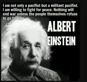 Einstein quote on war