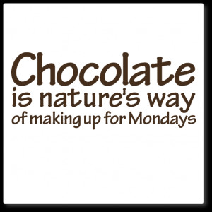 ... decals » wall quotes decals » wall quote decal - chocolate, Mondays