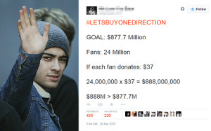 One Direction fans are crowdfunding to try and buy the band from their ...