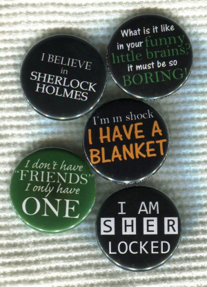 25 BBC Sherlock quote Pinback Button by TinyAltoButtons on Etsy, $1 ...