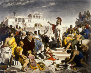 classes were developed to rank the male citizens of athens