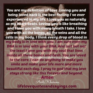 You Are My Definition Of Love..