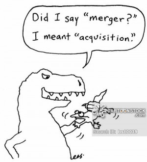 merger and acquisition cartoons