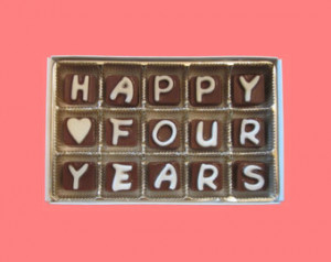 Happy 4 Year Anniversary Quotes Happy 4 Years Cubic Chocolate