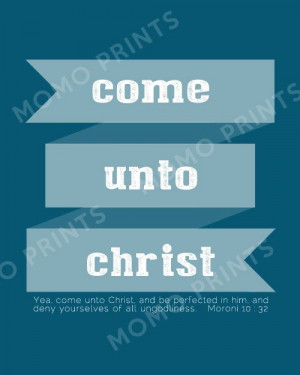 2014 LDS Mutual Theme YM/YW 'Come Unto Christ' prinntable poster by ...