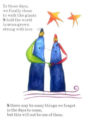 Brian Andreas quote written in tribute to 9/11.