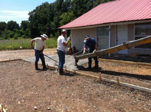 Pouring Concrete