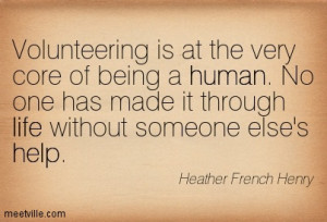 ... Volunteering ~ Quotes Community Service Volunteering ~ Volunteer