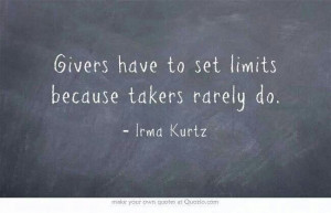 Givers and takers