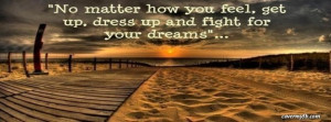 Fight for Your Dreams Facebook Cover