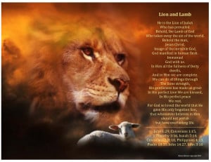 lion and lamb bible verse
