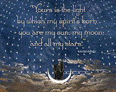MOON and STARS QUOTE Print 7