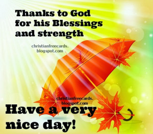 Thanks to God for his Blessings. Free christian card for facebook ...