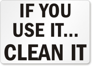 home housekeeping signs s 2368 housekeeping clean signs label if you ...