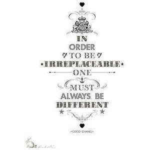coco chanel quote' print by ros shiers | notonthehighstreet.com