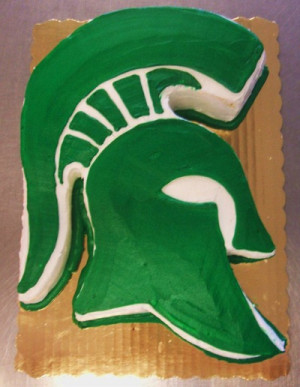 Michigan State Spartan Cake