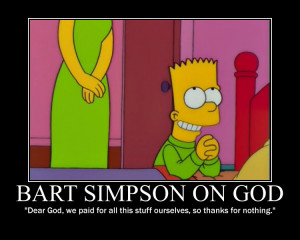 Bart Simpson Quotes Tumblr Bart simpson on god by