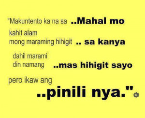 Makuntento : mahal Quotes, tagalog Love Quotes