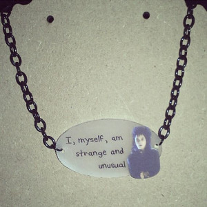 Beetlejuice Lydia Deetz Quote necklace by wearbyclaire on Etsy, $16.00