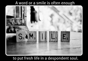 The power behind a smile. ~ St. Therese of Lisieux ~