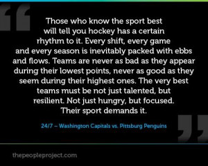 Those Who Know The Sport Best Will Tell You Hockey Has A Certain ...