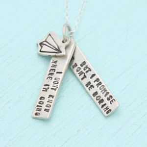 ... Store finds jewelry David Bowie - Paper Airplane and Quote 