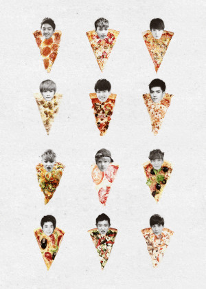 吴亦凡quotes ; To me, Exo is a pizza. Every member is a slice, and ...