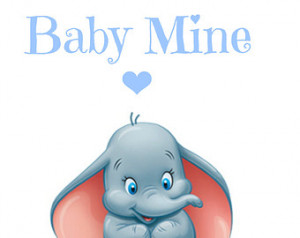 Dumbo Baby Mine Nursery Printable - Instant Download ...