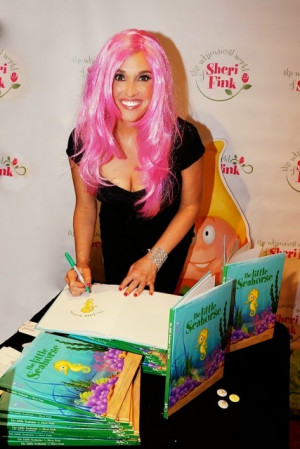 Sheri Fink signing The Little Seahorse