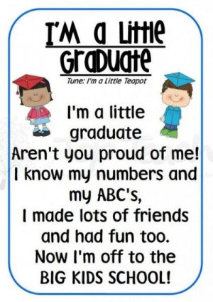 Preschool Graduation Quotes Poem / preschool items -