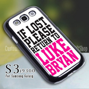 Samsung Galaxy S3 Case Luke Bryan