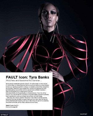Flawsome! Tyra Banks gets fierce for Fault magazine in sexy Gothic ...