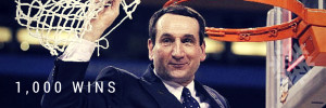 ... in sports, Mike Krzyzewski, head basketball coach of Duke University