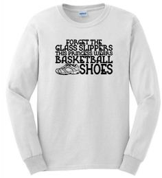 Glass Slippers Princess Wear Basketball Shoe Long Sleeve T-Shirt ...
