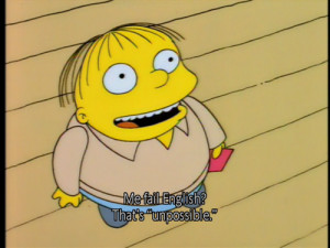 Simpsons Ralph Quotes A classic ralph line!