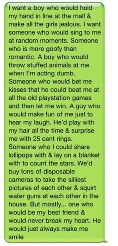 every girl should have a guy like this!! I really want this. And I ...