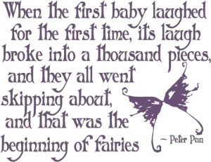 23.95 Peter Pan Fairies Quote. http://www.etsy.com/listing/80442187 ...